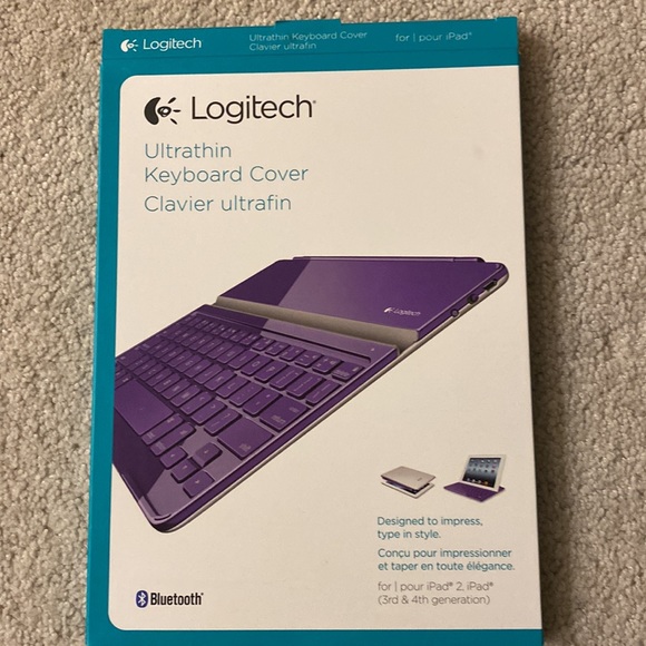 Logitech Ultrathin keyboard cover purple NEW - Picture 2 of 6